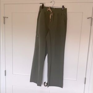 Figs Green Cargo Pants with Soft Knit Fabric